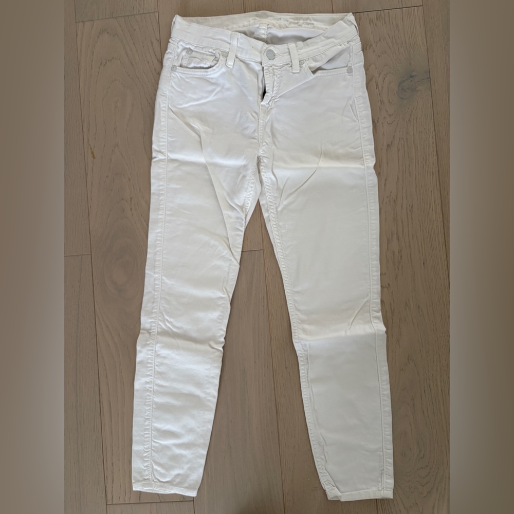 White 7 for all Mankind Skinny Jeans size 25